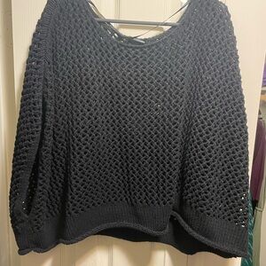 TORRID Open Stitch Pullover Oversized Cropped Sweater 3/4